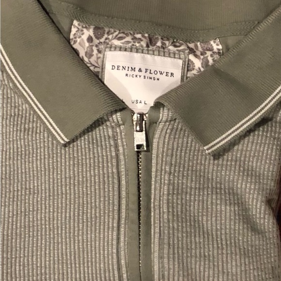 DENIM & FLOWER Ricky Singh cotton polo shirt medium - Picture 1 of 11